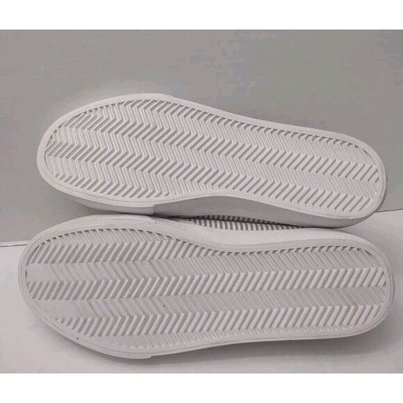 Bangs Gray white stripes High Top Lace Up Shoes Women's Size 6/Men’s Size 4.5 - Picture 9 of 9